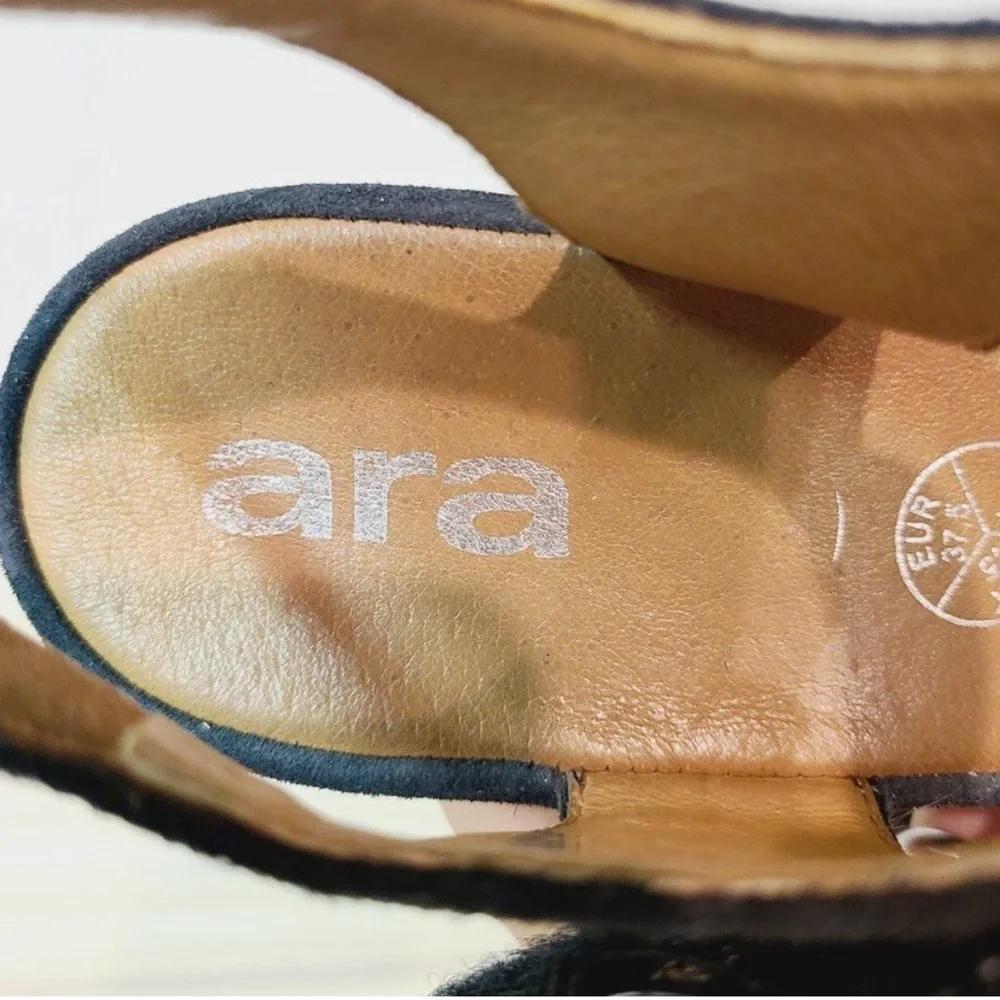 Ara black suede